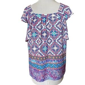 Anthropologie Meadow Rue Keyhole Back Top. Size 2